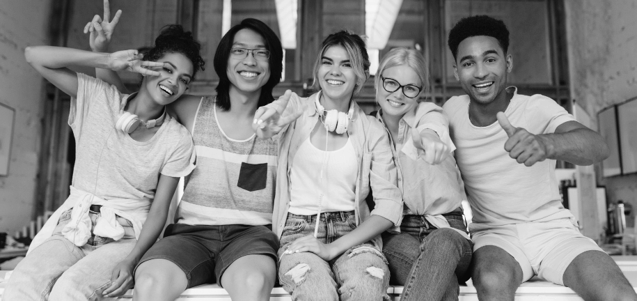 group of people seeting